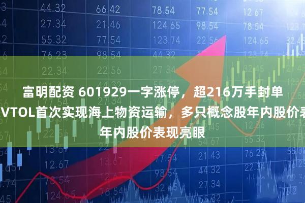 富明配资 601929一字涨停，超216万手封单！吨级eVTOL首次实现海上物资运输，多只概念股年内股价表现亮眼
